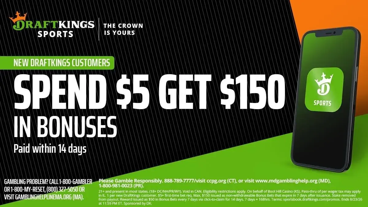New DraftKings Promo Offers $150 in Bonus Bets for NFL Preseason and MLB Game