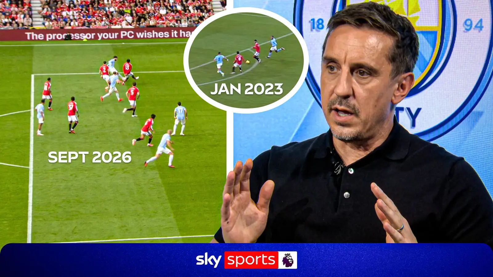 Gary Neville Criticizes VAR Decision in Manchester Derby