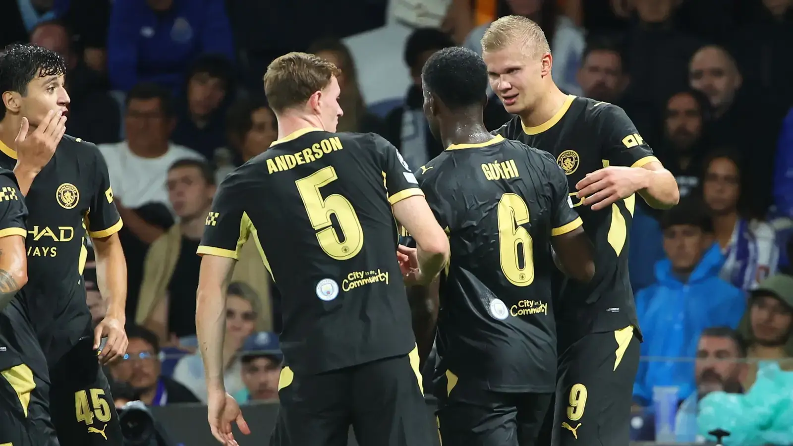 Haaland Scores Twice as Manchester City Edge Past Porto in Champions League