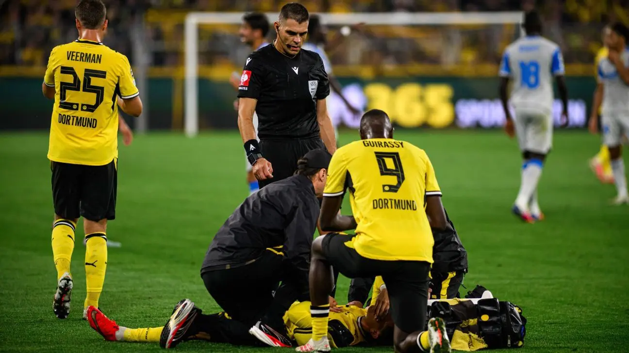 Dortmund Teenager Konstantinos Karetsas Hospitalised After Collapse in Champions League Match