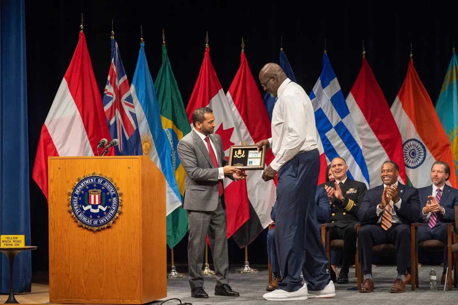 Shaq Receives Honorary FBI Special Agent Title in Washington Ceremony
