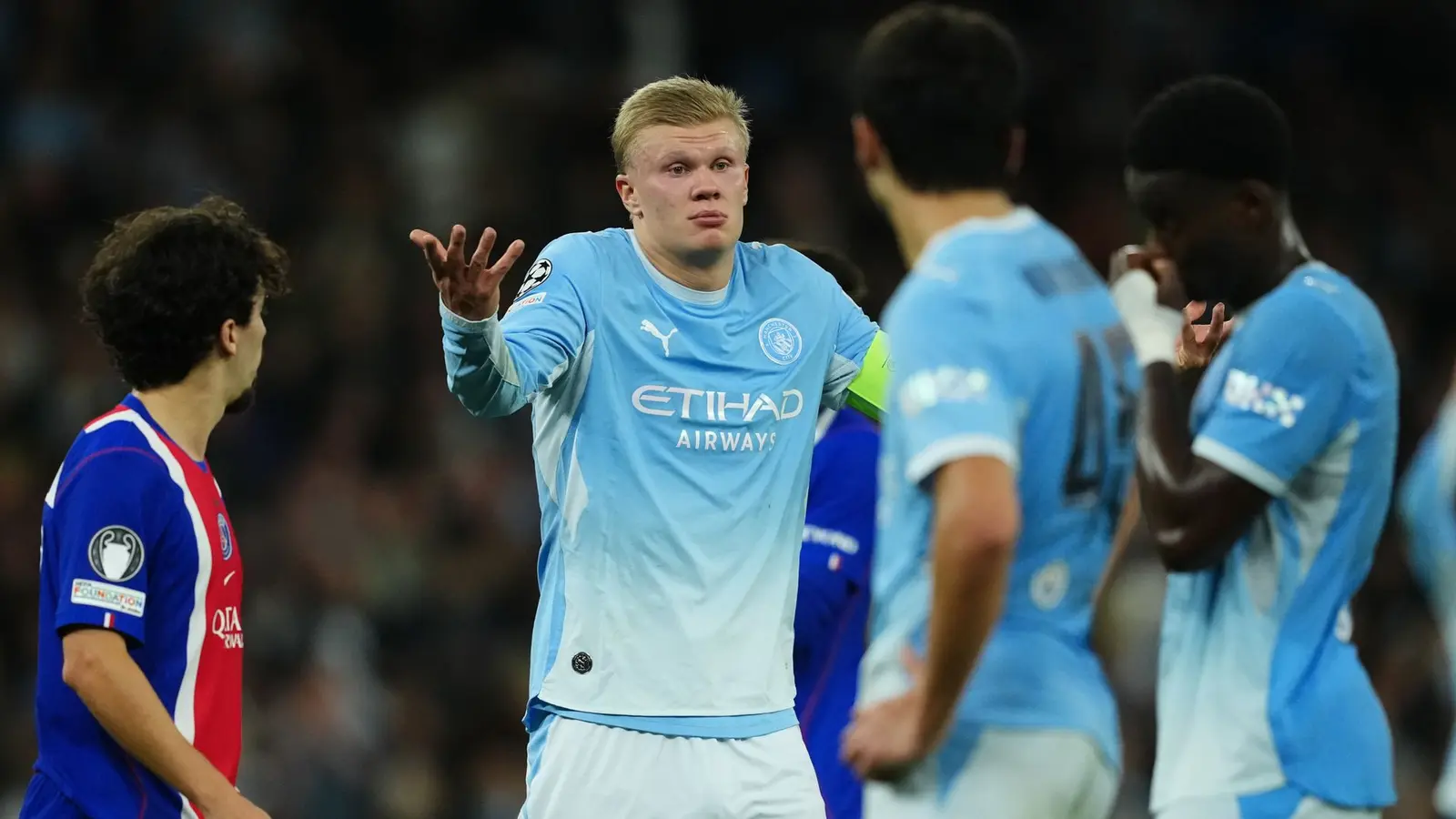 City fall to PSG in dramatic Champions League clash