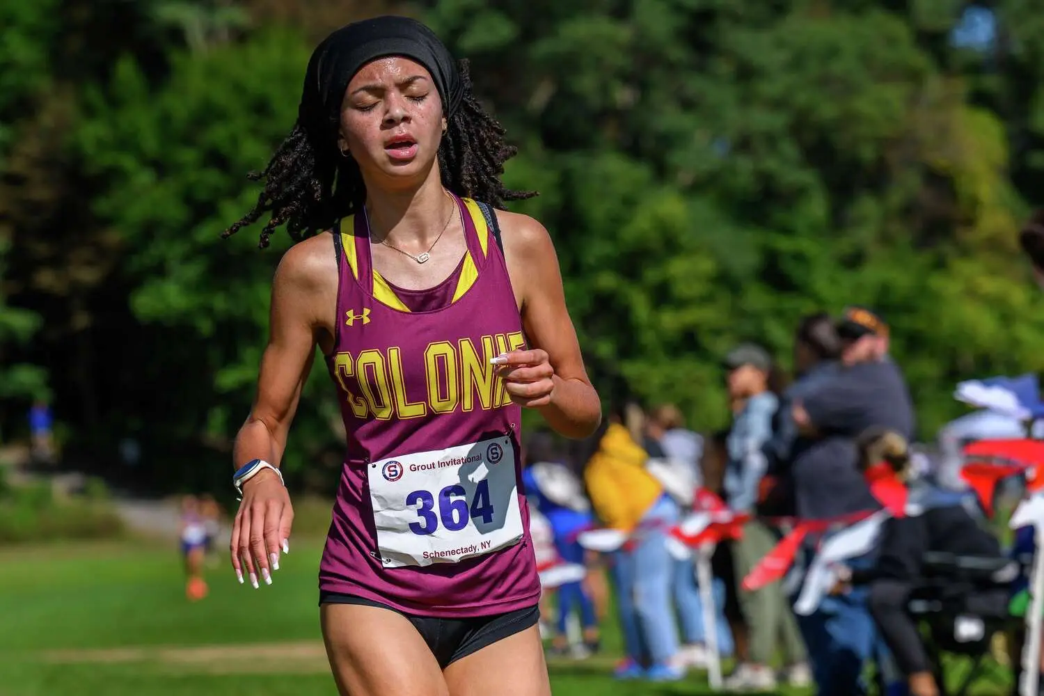 Colonie Girls' Cross Country Team Wins 14th Grout Invitational Title